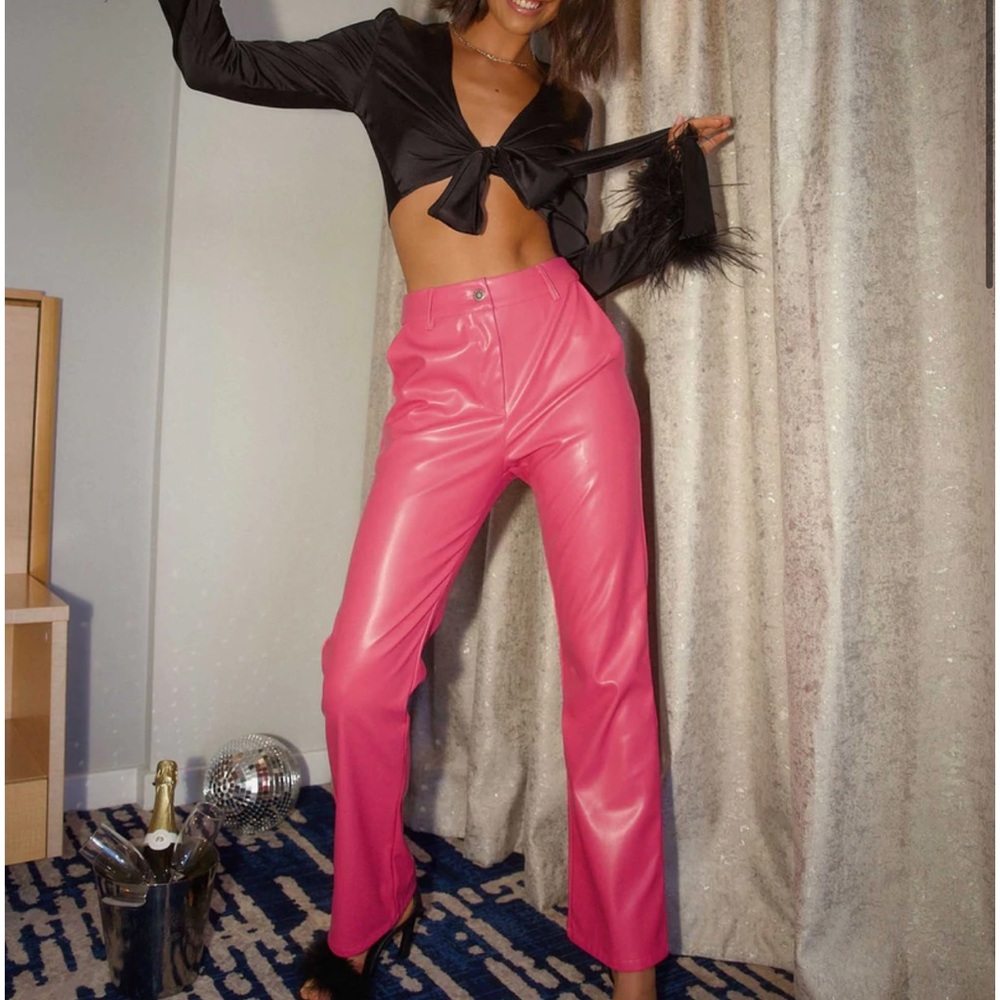 L.A Street Style Pants - Magenta PU